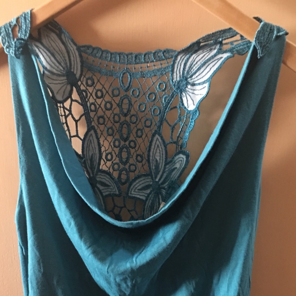 Sexy Beautiful vibrant blue top